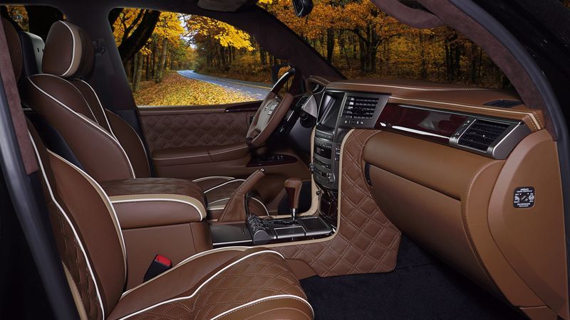 Перетяжка кожей Лексус LX570