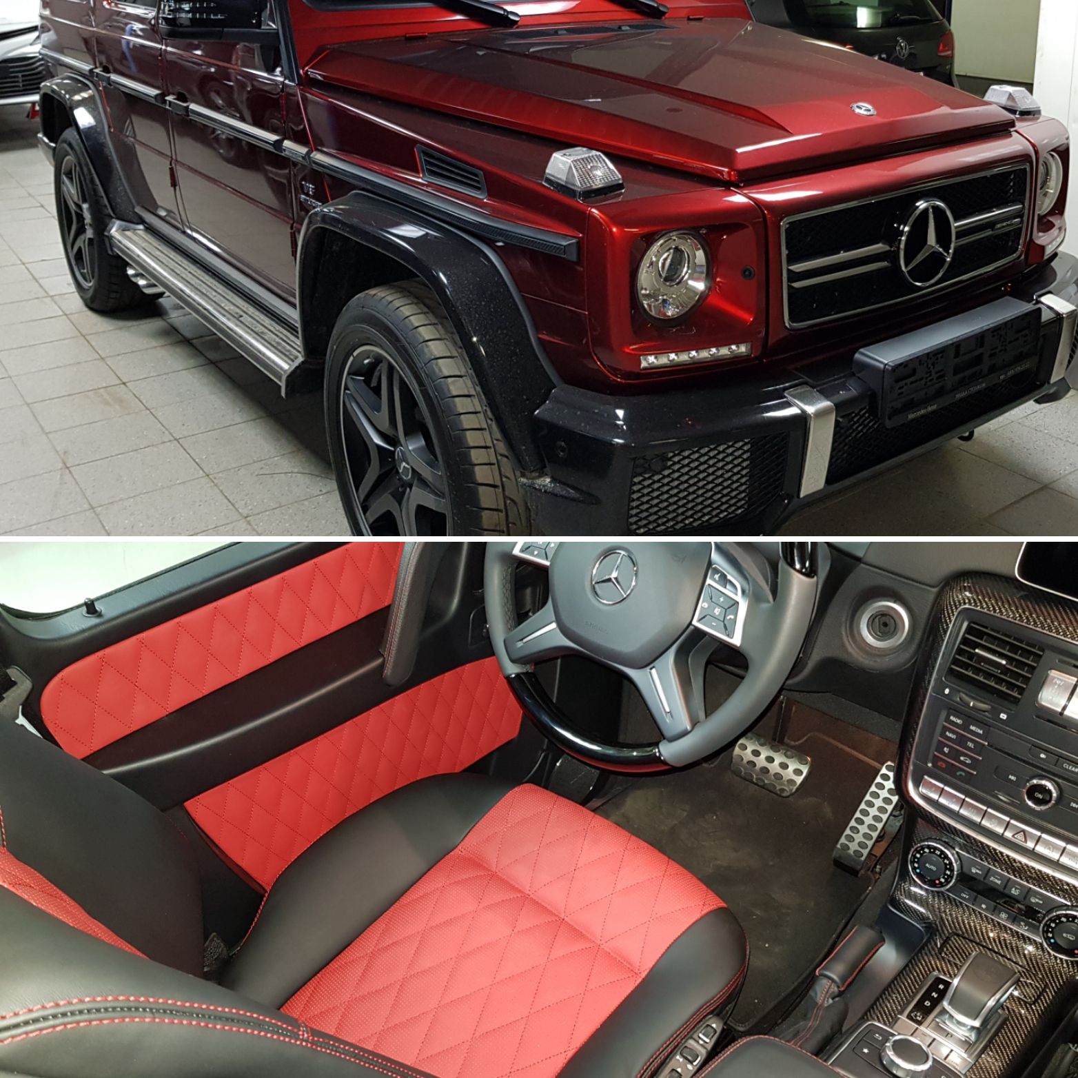 Перетяжка кожей Мерседес G63 (W463)